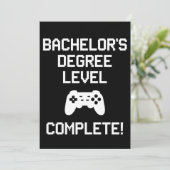 Bacheloropleiding niveau voltooid gamen Gamer Kaart (Staand voorkant)