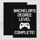 Bacheloropleiding niveau voltooid gamen Gamer Kaart (Voorkant / Achterkant)