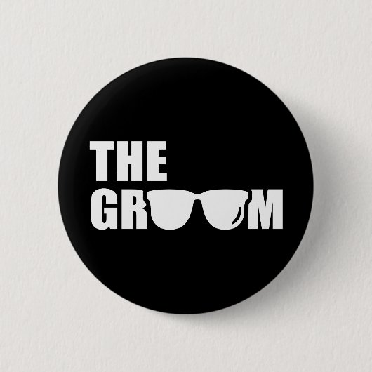 Bachelorpartij Groom Ronde Button 5,7 Cm (Voorkant)