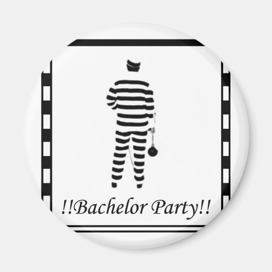 Bachelorpartij - Man in de gevangenis Magneet (Voorkant)