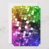 bachelorpartij voor regenboogspiegels kaart (Achterkant)