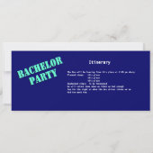 Bachelorparty-buspas Kaart (Achterkant)