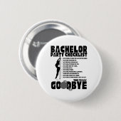 Bachelorparty Checklist Bruidegom Mannen Ronde Button 5,7 Cm (Voorkant /achterkant)