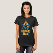Bachelorparty Drankteam Bruidegom Bruid 1  T-shirt (Voorkant volledig)