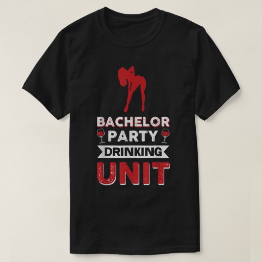 Bachelorparty-drinkeenhied  t-shirt (Design voorkant)