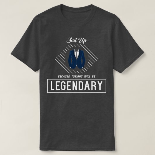 Bachelorparty met pak strikdas en stropdas t-shirt (Design voorkant)