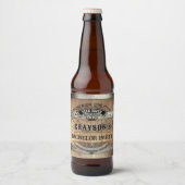 Bachelorparty Ruw Whiskeyvat Bier Etiket (Voorkant)