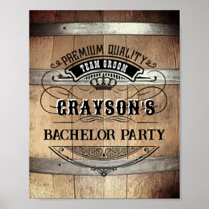 Bachelorparty Ruw Whiskeyvat Poster