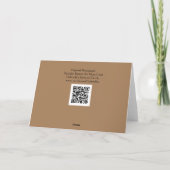 Bachelors Button Art Note Kaart (Achterkant)