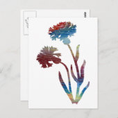 Bachelor's Button Briefkaart (Voorkant / Achterkant)