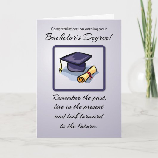 Bachelor's Degree Afstuderen, Herinner het verlede Kaart (Voorkant)