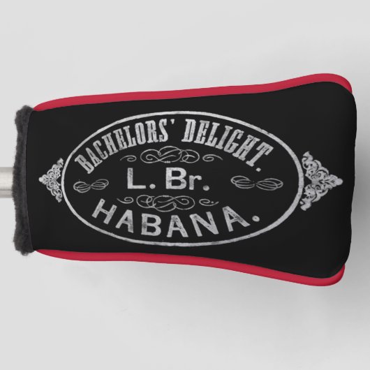 Bachelor's Delight  Cigar Brand Stamp Golfheadcover (Voorkant)