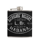 Bachelor's Delight  Cigar Brand Stamp Heupfles (Voorkant)