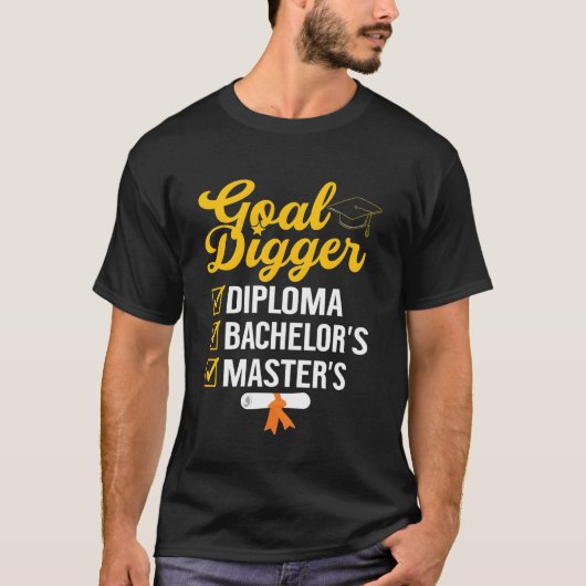 bachelors en masterdiploma Afstuderen Bacheloru20 T-shirt (Voorkant)