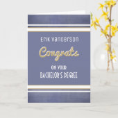 Bachelor's graad! Afstuderen-gratkaart Kaart (Gele Bloem)