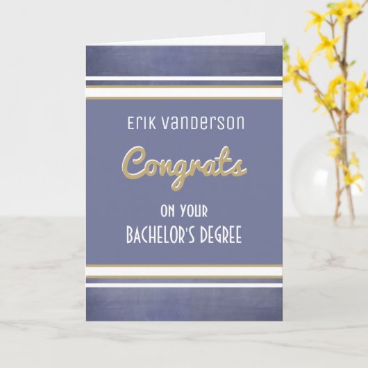 Bachelor's graad! Afstuderen-gratkaart Kaart (Gele Bloem)