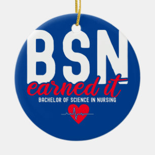 Bachelors of Science in Nursing BSN RN verdien het Keramisch Ornament