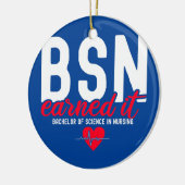 Bachelors of Science in Nursing BSN RN verdien het Keramisch Ornament (Links)