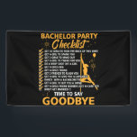 Bachelors Party Checklist Stag Do Party Spandoek<br><div class="desc">Need a funny bachelor party shirt for the bachelor? Are you on the bachelor party drinking team? This bachelor party tee is part of the full bachelor party apparel and bachelor party. Add bachelor party smees for a complete party.</div>