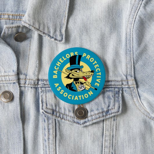 Bachelors Protect Association Ronde Button 7,6 Cm (In situ)