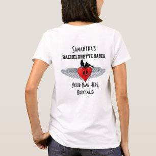 Bacheorette feest in bikerstijl t-shirt