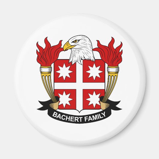 Bachert Family Crest Magneet (Voorkant)