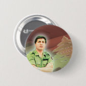 Bachir Gemayel Lebanse President Ronde Button 5,7 Cm (Voorkant /achterkant)