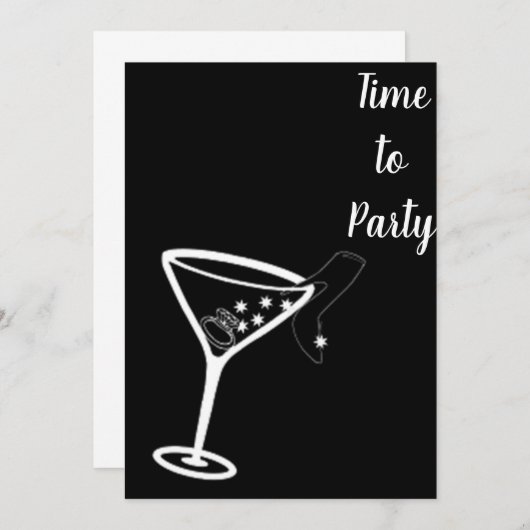 **BACHLELORETTE PARTIJ** INVITATIE KAART (Voorkant / Achterkant)