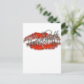 Bachlorette en haar partijpersoneel uitnodiging briefkaart (Staand voorkant)