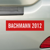 Bachmann 2012 bumpersticker (Op auto)