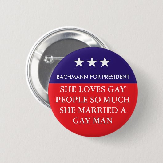 Bachmann for President Button (Voorkant /achterkant)