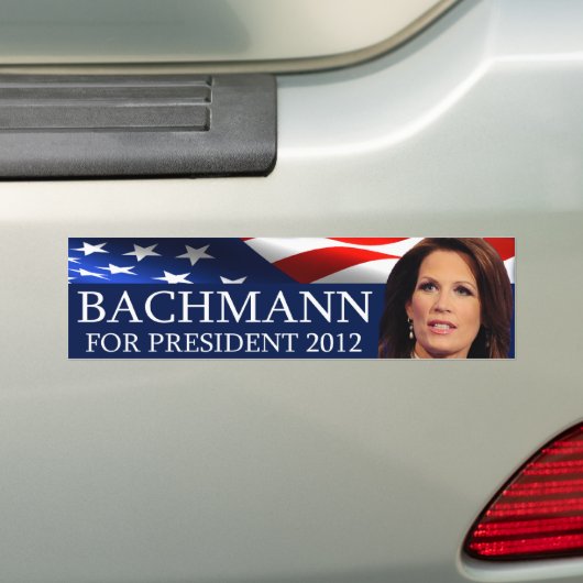 Bachmann voor President 2012 Bumpersticker (Op auto)