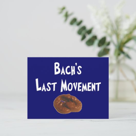 Bachs Last Movement Hilarious Gifts Briefkaart (Staand voorkant)