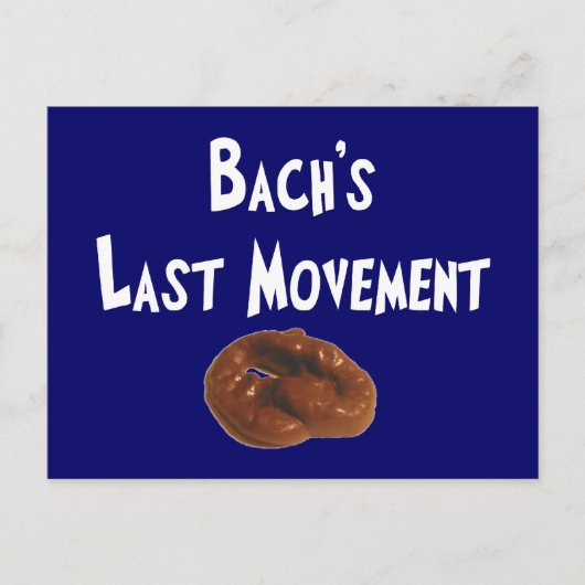 Bachs Last Movement Hilarious Gifts Briefkaart (Voorkant)