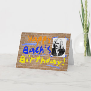 Bach's verjaardag kaart