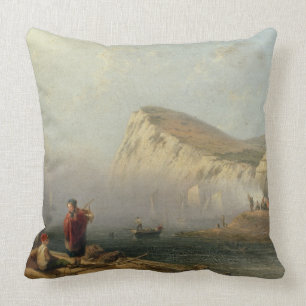 Bachy Head, 1850 (olie op doek) Kussen