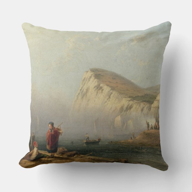 Bachy Head, 1850 (olie op doek) Kussen (Voorkant)