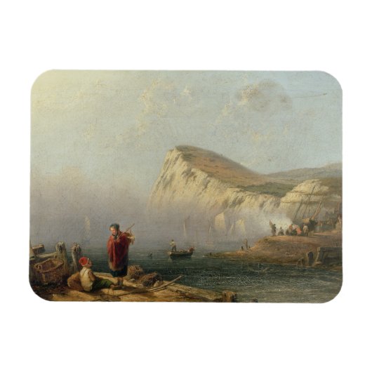 Bachy Head, 1850 (olie op doek) Magneet (Horizontaal)