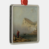 Bachy Head, 1850 (olie op doek) Metalen Ornament (Rechts)