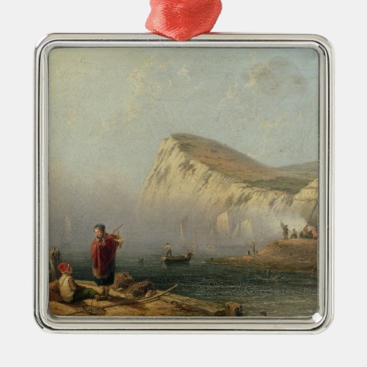Bachy Head, 1850 (olie op doek) Metalen Ornament (Voorkant)