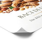 Baci di Dama – Vintage Italiaans dessert Poster (Hoek)