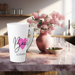 Baci Roze Hart Latte Mok Sweet Affectionate Gift
