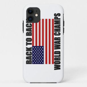 Back 2 Back World War Champs US Flag iPhone 5 Hoes