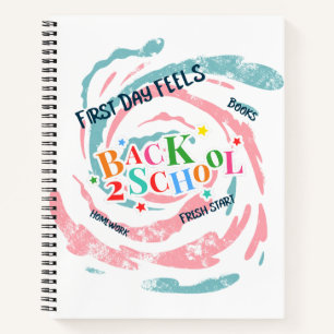 Back 2 School First Day Voelt Boeken Huiswerk Vers