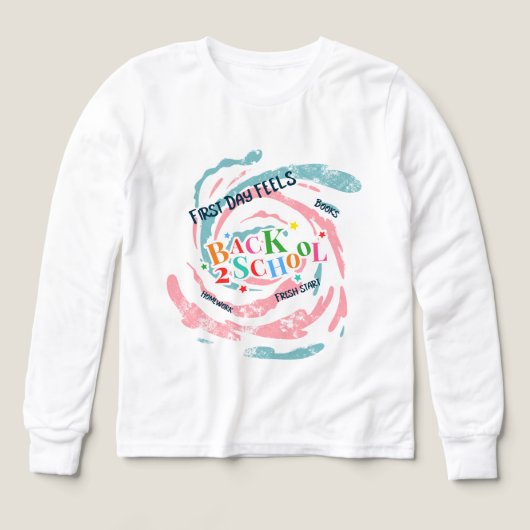 Back 2 School First Day Voelt Boeken Huiswerk Vers (Voorkant)