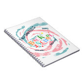 Back 2 School First Day Voelt Boeken Huiswerk Vers Notitieboek (Rechterzijde)