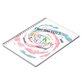 Back 2 School First Day Voelt Boeken Huiswerk Vers Notitieboek (Linkerzijde)