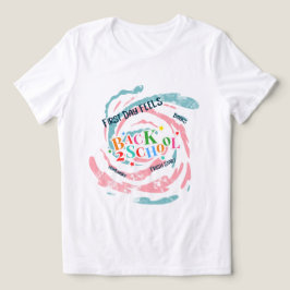 Back 2 School First Day Voelt Boeken Huiswerk Vers Tri-Blend Shirt