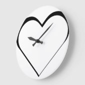 Back and white - Herz ♥ Heart Grote Klok (Hoek)