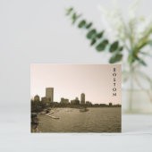 Back Bay Skyline Briefkaart (Staand voorkant)
